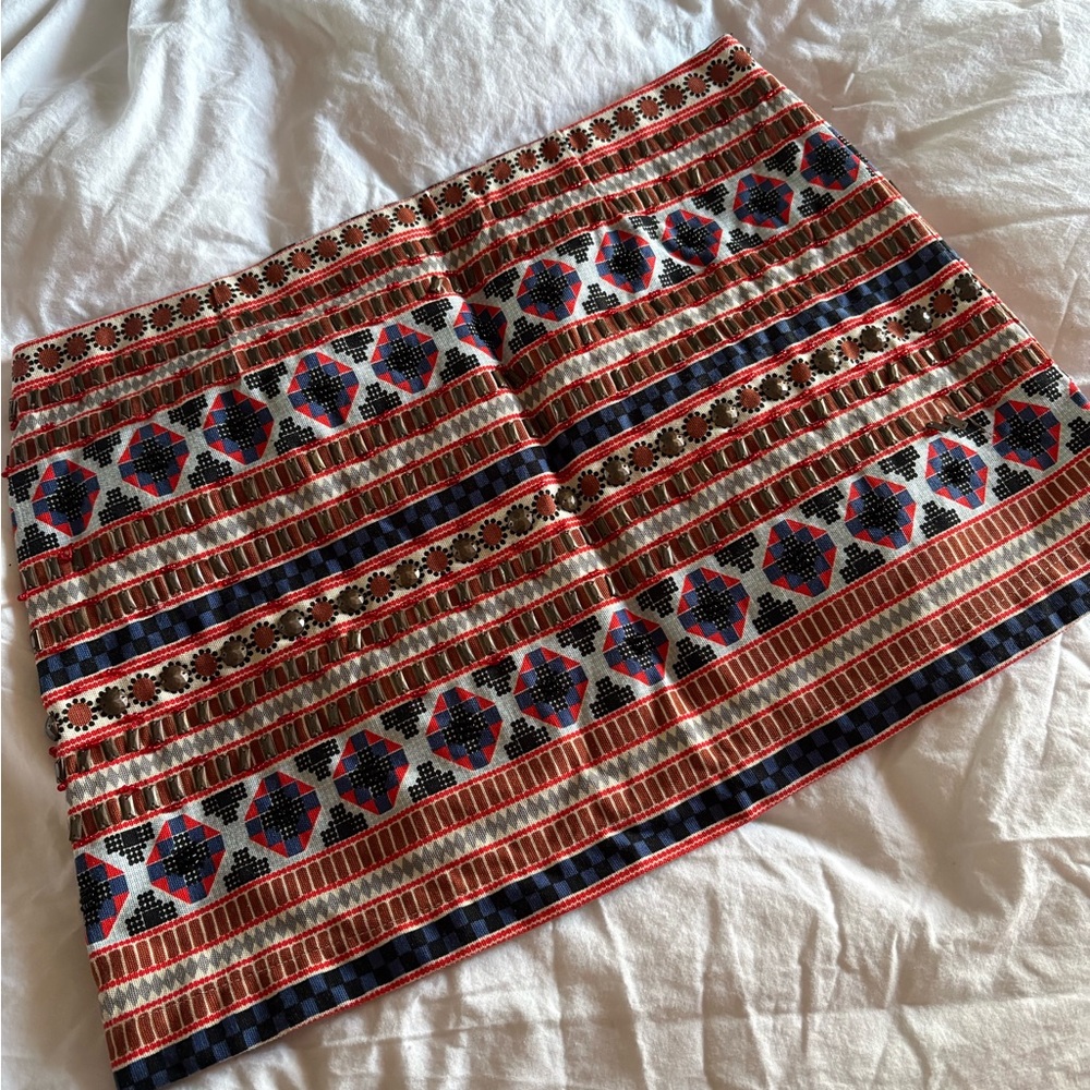 Beaded Patterned Women's Skirt